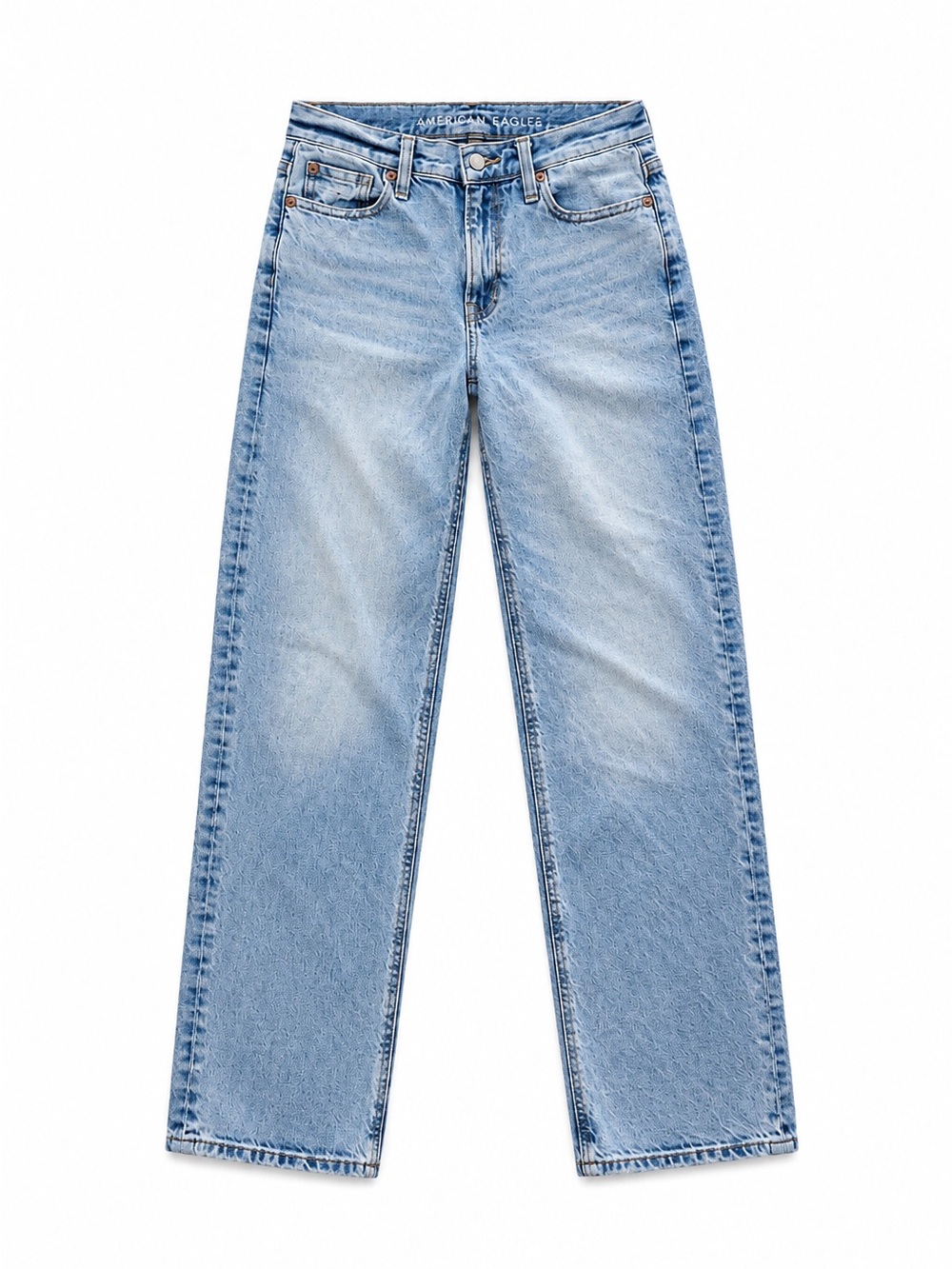 American Eagle Strigid Stove Pipe Straight High Rise Jeans - 28” inseam